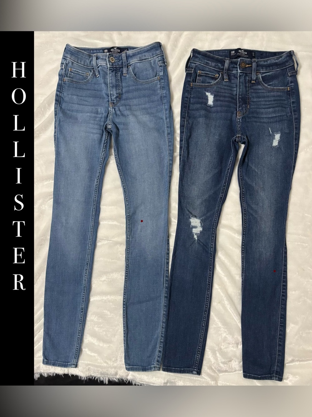 Women's | Lot of 2 | HOLLISTER Skinny Jeans - Light Wash & Dark Wash